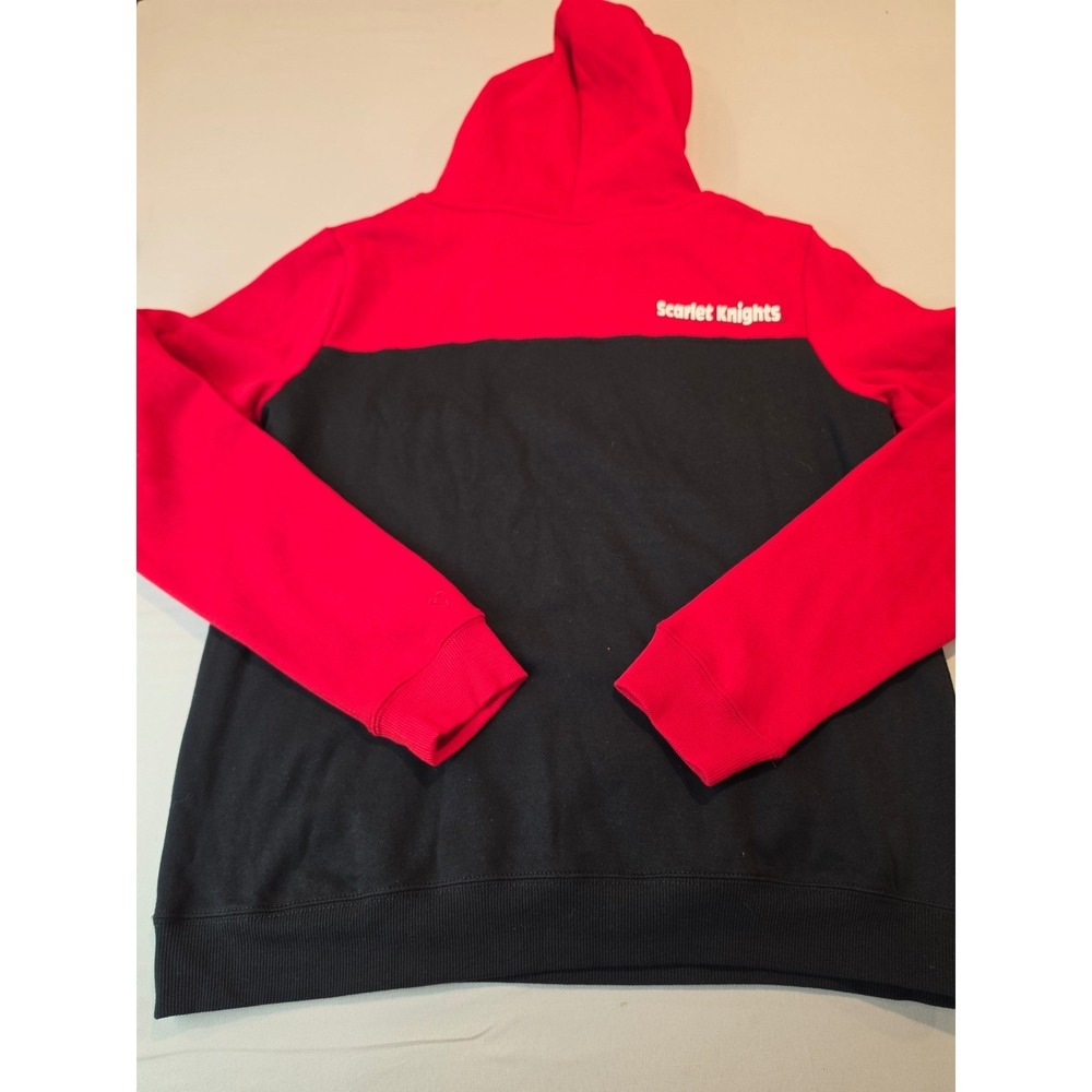 Colosseum Rutgers Scarlet Knights Womens L Hoodie Red Black 1/4 Zip COFZ30892S - Picture 2 of 11